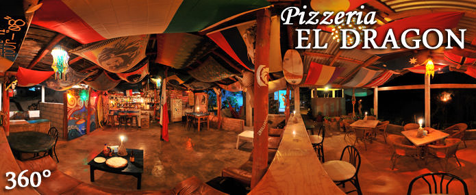 Pizzeria El Dragon, Barra de la Cruz, Oaxaca, Mexico